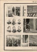 Sunderland Victoria Hall Disaster Antique 1883 Print.