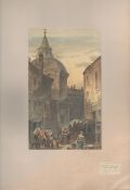 Warwick Lane Newgate Street Antique 1888 Views of London