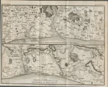 John Carys Rare Environs of Brighton Antique Detailed Map.