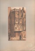 Old House, Aldgate Antique 1888 Views of London.