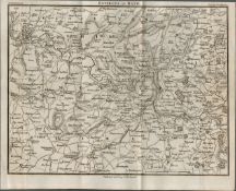 John Carys 1819 Environs of Bath Antique Detailed Map.