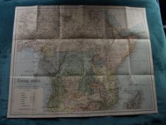 Philip's Popular Map of Central Africa - Anglo-German Agreement June 1890 - G. Philip & Son Lond...