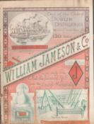 Antique 137 Years Old Jameson's Whiskey Advertising 1885.