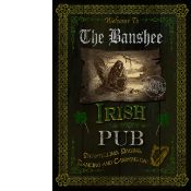 Irish Pub Sign The Banshee Vintage Style Metal Wall Art