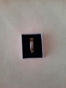 Titanium and Silver Men's Wedding/Dress Ring 4 Mm RRP £139 0025/400