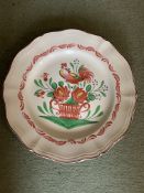 Early 20Th Antique French Provincial St Clements “Rooster” Plate