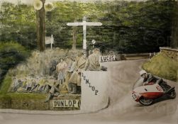 The First Recorded First 100Mph Lap of The Isle of Man Tt 1957 Metal Wall Art
