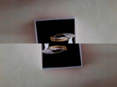 Silver Stone Set Twist Style Wedding/Dress Ring With High Quality Cz Stones. RRP £89 22/382