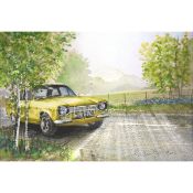 Ford Escort 1980'S Rs 2000 Large Iconic Metal Wall Art
