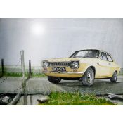 Ford Escort Mk1 1960'S Iconic Large Metal Wall Art