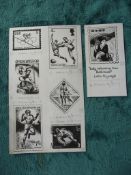 Orig. Drawings of Various National Sporting Stamps - B.L. Kearley Ltd.- Pre 1972