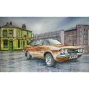 Ford Cortina Mark 3 1970'S Vintage Car Era Metal Wall Art.