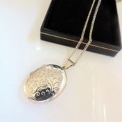 Vintage Sterling Silver Love Poem Locket