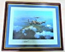 Robert Taylor 'Lancaster' First Edition Print Signed by Robert Taylor & Leonard Cheshire