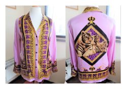 Vintage Escada Margaretha Ley Silk Blouse Tiger Family Size 40/UK 12