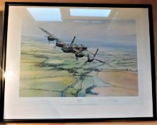 Robert Taylor Limited Edition Print 'Climbing Out' Signed by Robert Taylor & Arthur Harris