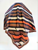 Vintage Italian Silk Scarf 70cm square Hand Rolled Edges