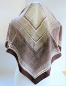 Vintage French Silk Scarf Hand Rolled 65cm Square