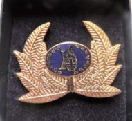 Vintage Defunct Brittania Airways Pilots Hat Badge Maker Manhattan Windsor