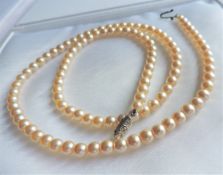 Vintage 24 inch Single Strand Pearl Necklace