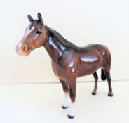 Vintage Beswick Porcelain Horse Large 17cm Wide.