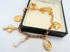 Brooks and Bentley My Precious Child Footprints in the Sand Charm Bracelet