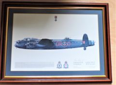 Squadron Prints Lancaster B.III Signed Bill Reid V.C.