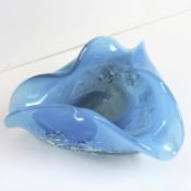 Hand Blown Art Glass Bubble Bowl