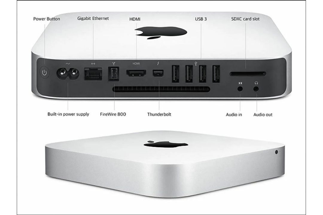 Apple Mac Mini (2014) OS Big Sur Intel Core i5-4260U 4GB Memory 500GB HD Bluetooth Office