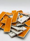 Bulk Lot of 200 x Yellow 3M Reflective Tabs Trailers Gates Doors Bumpers