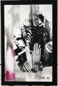New York Skyline Mixed Media