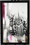 New York Skyline Mixed Media