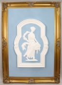 Impressive Very Large Plaster Panel Set in Gilt Frame