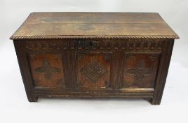 Antique 17th c. English Oak Coffer