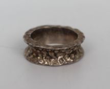 Hammered Silver Ring