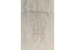 Royalty A fine pair of Queen Victoria's silk stockings, late 19th century. Royalty A fine pair of...