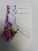 Box of Small Cards for Flowers, Gifts Etc. 3 Designs. Approx 60 Cards