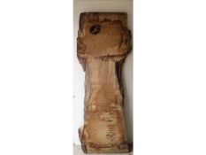 1 x Hardwood Air Dried Sawn Rustic Timber Waney Edge / Live Edge English Oak Slab / Table Top