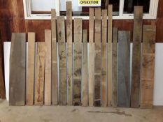 17 x Hardwood Dry Sawn English Oak Boards / Timber Offcuts
