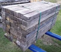 49 x Hardwood Air Dried Sawn English Oak Posts ( Rejects)