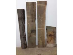 13 x Hardwood Dry Sawn Rustic Timber Oak, Cherry, Sycamore Waney Edge / Live Edge Boards
