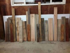 23 x Hardwood / Softwood Mixed Timber Boards / Offcuts, Opepe, Chestnut, Idigbo, Tulip, Ekki
