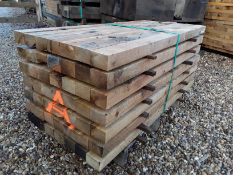 49 x Hardwood Fresh Sawn Timber English Oak Posts