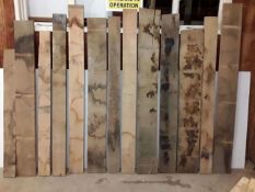 13 x Hardwood Dry Sawn English Oak Boards / Timber Offcuts