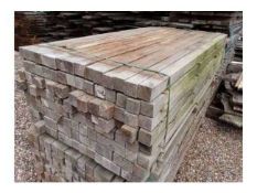 50 x Hardwood Timber Air Dried Sawn Rustic English Oak Posts