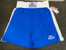 Tyson Fury Signed Shorts With COA