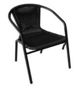 (97/9F) Lot RRP £140. 6x Items. 4x Eloise Bistro Chair Black RRP £25 Each (Units Appear...