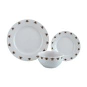 (38/10D) Lot RRP £60. 3x Items. 1x Porcelain Bee 12 Piece Dinner Set RRP £25. 1x P...