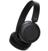 (112/7B) Lot RRP £128. 5x JVC Headphones Black. 3x Deepbass Wireless HA-S31BT RRP £32 E...