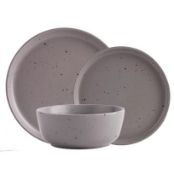 (21/11D) Lot RRP £84. 3x Stoneware Grey Speckled 12 Piece Dinner Set RRP £28 Each. Lot...